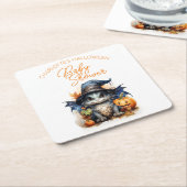 Neutrale Drachenhalblauchdusche Rechteckiger Pappuntersetzer (angewinkelt)