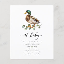 Neutrale Duck Duck Baby Duwer Budget Gender Flyer