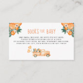 Neutrale Duschbücher für Süssen in orangefarbener Begleitkarte (Vorderseite)