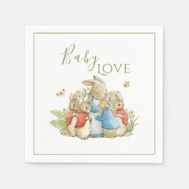 Neutrale Dusche bei Kaninchen Serviette