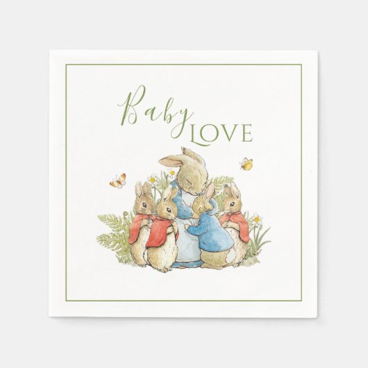 Neutrale Dusche bei Kaninchen Serviette (Vorderseite)