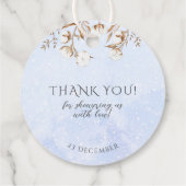 Neutrale Eichhörnchendusche für das Wintergeschlec Geschenkanhänger (Rückseite)