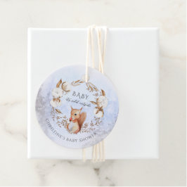 Neutrale Eichhörnchendusche für das Wintergeschlec Geschenkanhänger