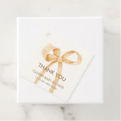 Neutrale, einfache Bow-Babydusche Geschenkanhänger (Beispiel)