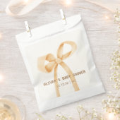 Neutrale, einfache Bow-Babydusche Geschenktütchen (Ausgeschnitten)