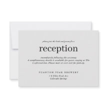 neutrale, einfache Hochzeitsempfehlung