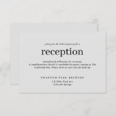 neutrale, einfache Hochzeitsempfehlung Save The Date (Vorne/Hinten)