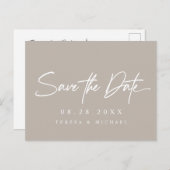 Neutrale einfache Verlobung Hochzeit Postkarte (Vorne/Hinten)