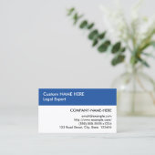 Neutrale, einfache Visitenkarte (Stehend Vorderseite)