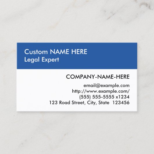 Neutrale, einfache Visitenkarte (Vorderseite)