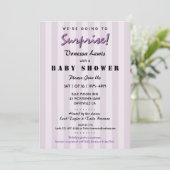 Neutrale Einladung für Babydusche (Stehend Vorderseite)