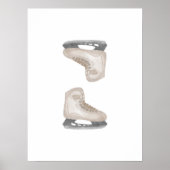 Neutrale Eishockey-Skate-Wandkunst Poster (Vorne)