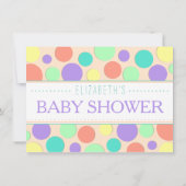 Neutrale Elefant-Babyparty-Einladung Einladung (Rückseite)