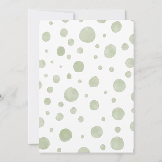 Neutrale Elefantendusche Einladung (Rückseite)