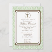 Neutrale Elegante Einladung zur Feier - Grün (Vorderseite)