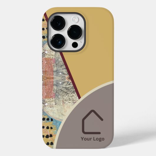 Neutrale Eleganz mit Abstrakten Akzenten Logo Case-Mate iPhone Hülle (Rückseite)