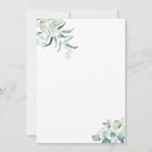 Neutrale Elephant Baby Duwer Einladungen (Rückseite)