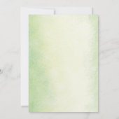 Neutrale Elephant Watercolor Babydusche Einladung (Rückseite)