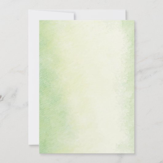 Neutrale Elephant Watercolor Babydusche Einladung (Rückseite)