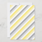 Neutrale Elephant Yellow Baby Shower Einladung (Rückseite)