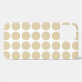 Neutrale Elfenbeinpunkte Case-Mate iPhone Hülle (Rückseite (Horizontal))