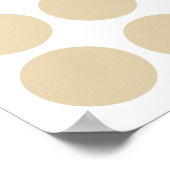 Neutrale Elfenbeinpunkte Poster (Ecke)