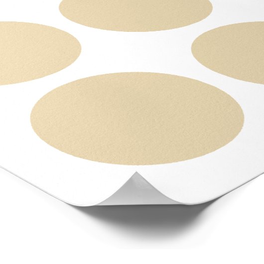 Neutrale Elfenbeinpunkte Poster (Ecke)