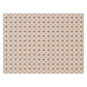 Neutrale Erde Royal Fleur-de-lis Stil Tischdecke (Vorderseite (Horizontal))