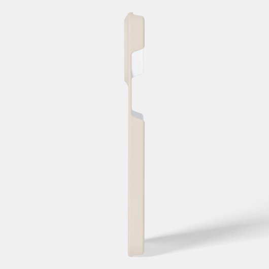 Neutrale Erdtöne mit Name und Monogramm iPhone Hülle (Linke Seite)