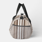 Neutrale Erdtöne Streifen Muster Design  Duffle Bag (Rechts)