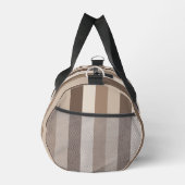 Neutrale Erdtöne Streifen Muster Design Duffle Bag (Rechts)