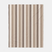 Neutrale Erdtöne Streifen Muster Design Fleecedecke (Vorderseite)