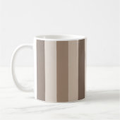 Neutrale Erdtöne Streifen Muster Design Kaffeetasse (Links)