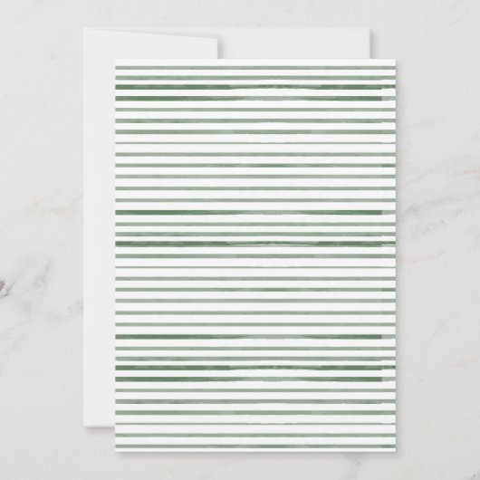 Neutrale Eukalyptus-Elephant-Babydusche Einladung (Rückseite)