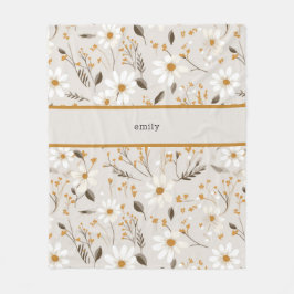 neutrale Fall-Foliage Fleecedecke