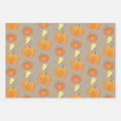 Neutrale Fall Wasserfarbenkürbis und Schmetterling Geschenkpapier Set (Vorderseite 3)