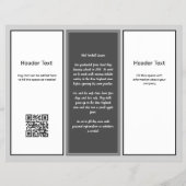 Neutrale Farben dreispuriger Business Advertising Flyer (Hinten)