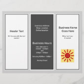 Neutrale Farben dreispuriger Business Advertising  Flyer (Vorne)