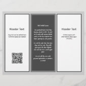 Neutrale Farben dreispuriger Business Advertising  Flyer (Hinten)