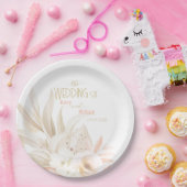 Neutrale Farben Elegante Hochzeit Pappteller (Party)