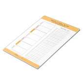 Neutrale Farben für die wöchentliche Mahlzeit Notizblock (angewinkelt)