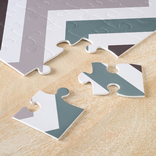 Neutrale Farben für Wavy Linien, kreatives Muster Puzzle (Seite)