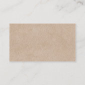 Neutrale Farben-Spritzer und Brown-Papier Visitenkarte (Rückseite)