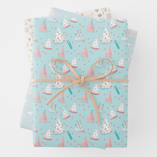 Neutrale Farben und Themen Geschenkpapier Set (Beispiel)