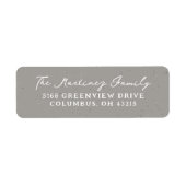 Neutrale Fleckchen Rücksendeadresse (Vorne)