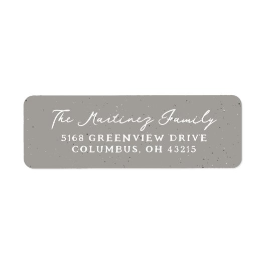 Neutrale Fleckchen Rücksendeadresse (Vorne)