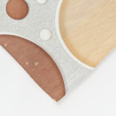 Neutrale Flecken/Kreise Fleecedecke (Ecke)
