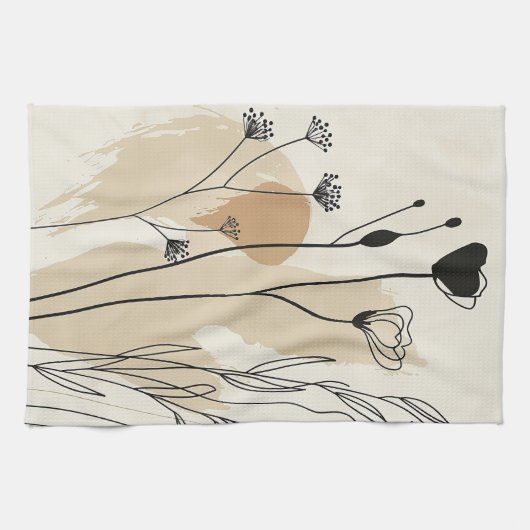 Neutrale Flora Geschirrtuch (Horizontal)