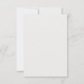 Neutrale Florale Hochzeit Save The Date (Rückseite)