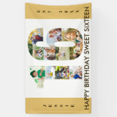 Neutrale Foto Collage der benutzerdefinierten 16. Banner (Vertikal)
